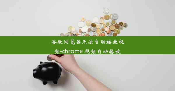 谷歌浏览器无法自动播放视频-chrome 视频自动播放