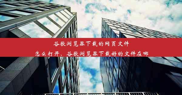 谷歌浏览器下载的网页文件怎么打开、谷歌浏览器下载好的文件在哪