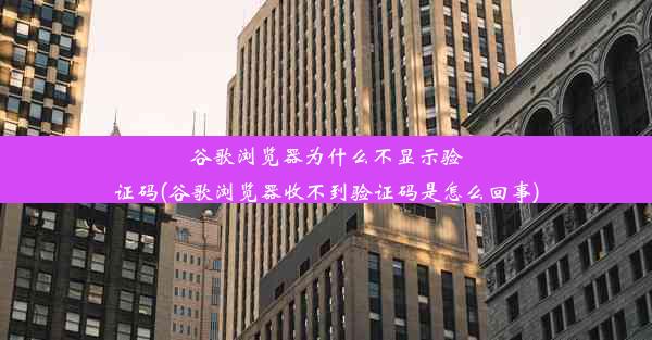 谷歌浏览器为什么不显示验证码(谷歌浏览器收不到验证码是怎么回事)