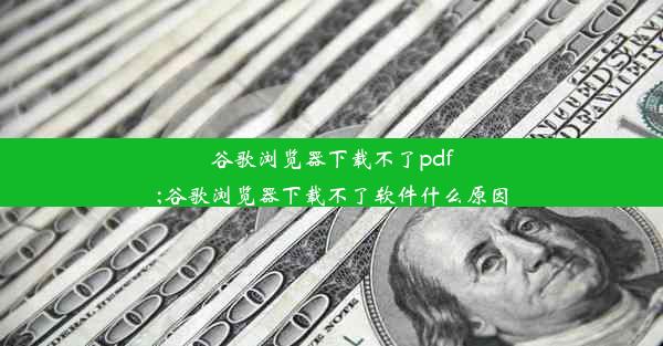 谷歌浏览器下载不了pdf;谷歌浏览器下载不了软件什么原因