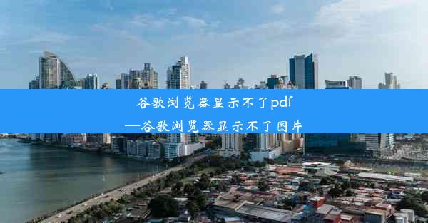 谷歌浏览器显示不了pdf—谷歌浏览器显示不了图片