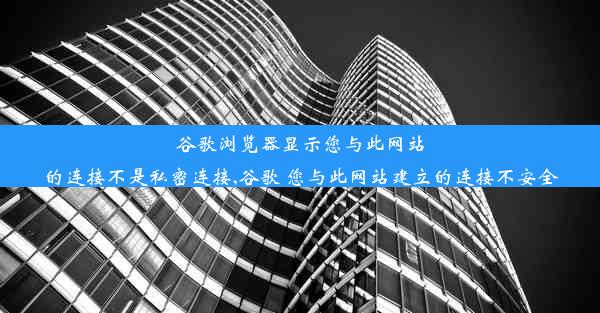 谷歌浏览器显示您与此网站的连接不是私密连接,谷歌 您与此网站建立的连接不安全