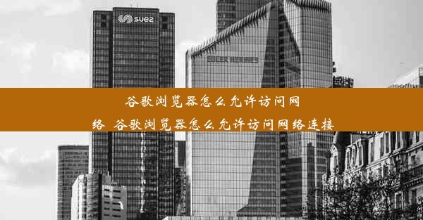 谷歌浏览器怎么允许访问网络_谷歌浏览器怎么允许访问网络连接