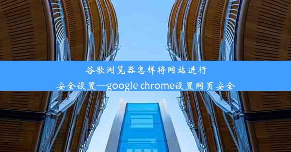 谷歌浏览器怎样将网站进行安全设置—google chrome设置网页安全