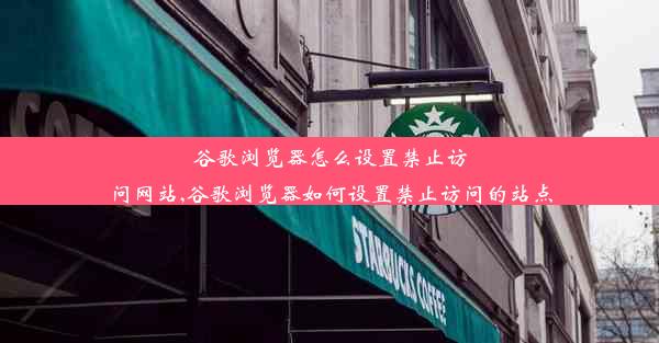 谷歌浏览器怎么设置禁止访问网站,谷歌浏览器如何设置禁止访问的站点