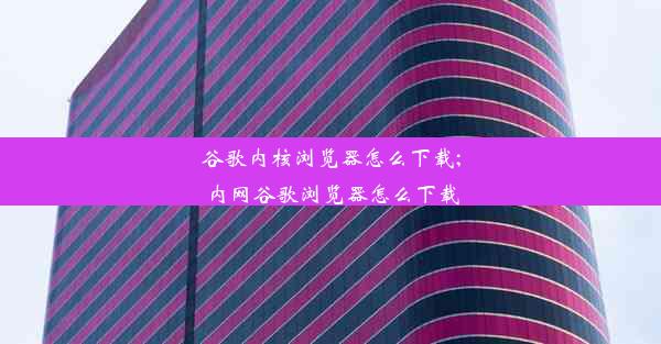 谷歌内核浏览器怎么下载;内网谷歌浏览器怎么下载