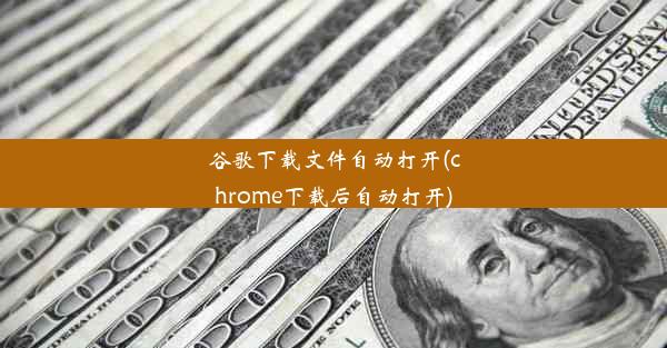 谷歌下载文件自动打开(chrome下载后自动打开)