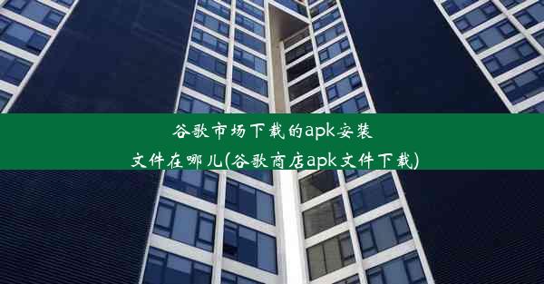 谷歌市场下载的apk安装文件在哪儿(谷歌商店apk文件下载)