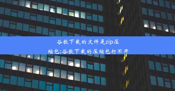 谷歌下载的文件是zip压缩包;谷歌下载的压缩包打不开