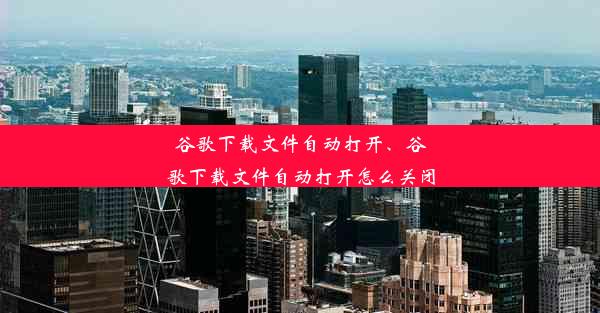 谷歌下载文件自动打开、谷歌下载文件自动打开怎么关闭