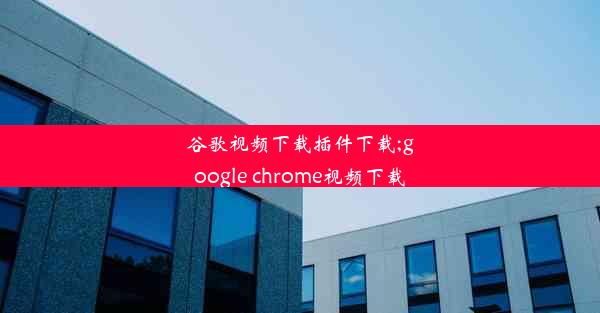 谷歌视频下载插件下载;google chrome视频下载