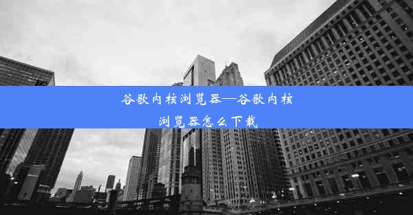 谷歌内核浏览器—谷歌内核浏览器怎么下载