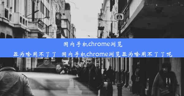 国内手机chrome浏览器为啥用不了了_国内手机chrome浏览器为啥用不了了呢