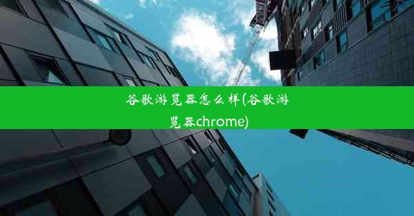 谷歌游览器怎么样(谷歌游览器chrome)