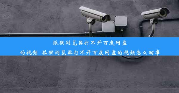 狐猴浏览器打不开百度网盘的视频_狐猴浏览器打不开百度网盘的视频怎么回事