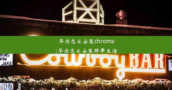 华为怎么安装chrome;华为怎么安装胖乖生活