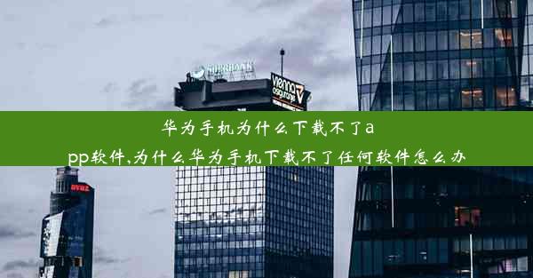 华为手机为什么下载不了app软件,为什么华为手机下载不了任何软件怎么办