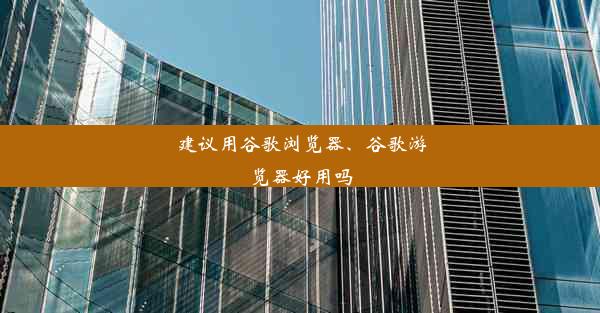 建议用谷歌浏览器、谷歌游览器好用吗