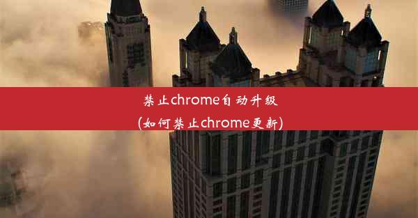 禁止chrome自动升级(如何禁止chrome更新)