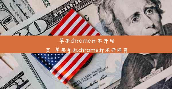 苹果chrome打不开网页_苹果手机chrome打不开网页