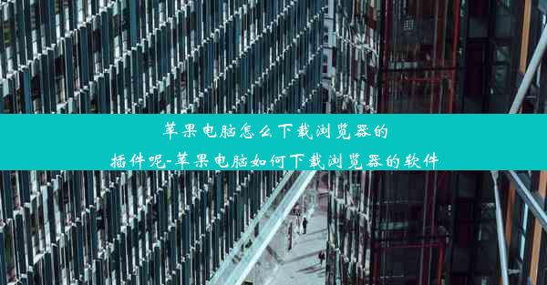 苹果电脑怎么下载浏览器的插件呢-苹果电脑如何下载浏览器的软件