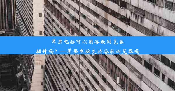 苹果电脑可以用谷歌浏览器插件吗？—苹果电脑支持谷歌浏览器吗