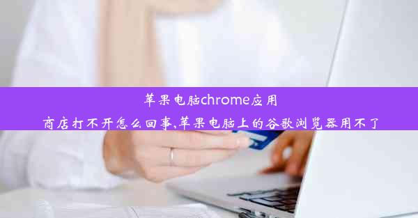 苹果电脑chrome应用商店打不开怎么回事,苹果电脑上的谷歌浏览器用不了