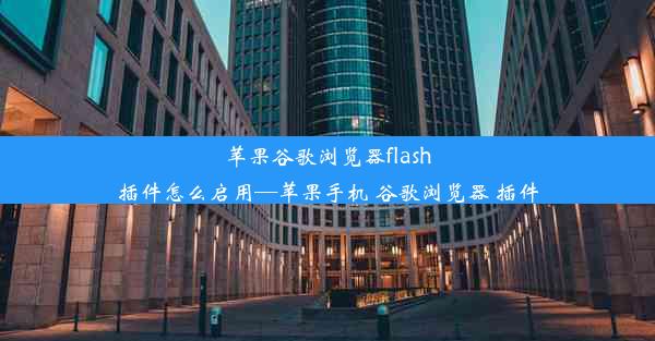 苹果谷歌浏览器flash插件怎么启用—苹果手机 谷歌浏览器 插件