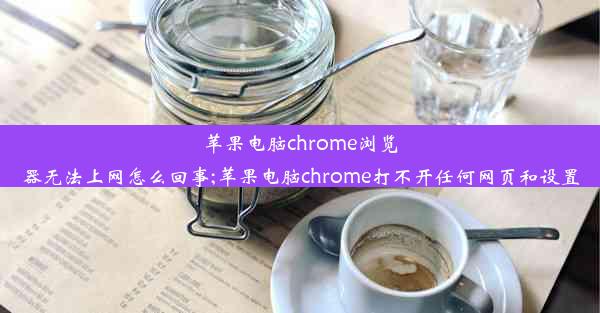 苹果电脑chrome浏览器无法上网怎么回事;苹果电脑chrome打不开任何网页和设置