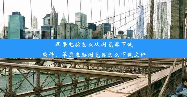 苹果电脑怎么从浏览器下载软件、苹果电脑浏览器怎么下载文件