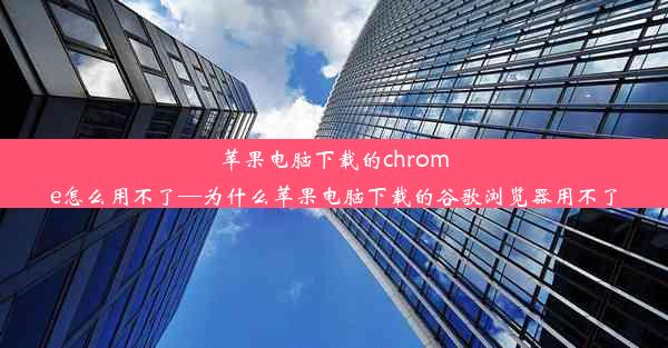 苹果电脑下载的chrome怎么用不了—为什么苹果电脑下载的谷歌浏览器用不了