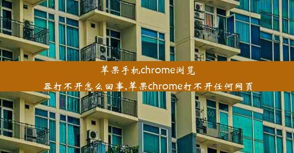 苹果手机chrome浏览器打不开怎么回事,苹果chrome打不开任何网页