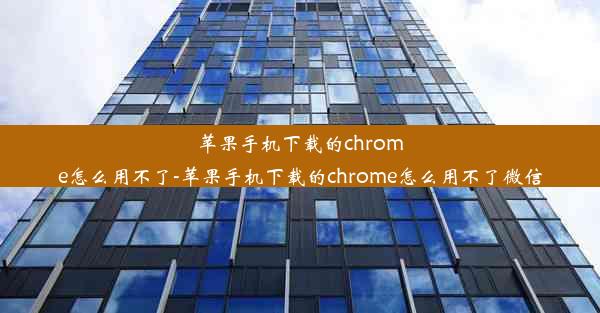 苹果手机下载的chrome怎么用不了-苹果手机下载的chrome怎么用不了微信