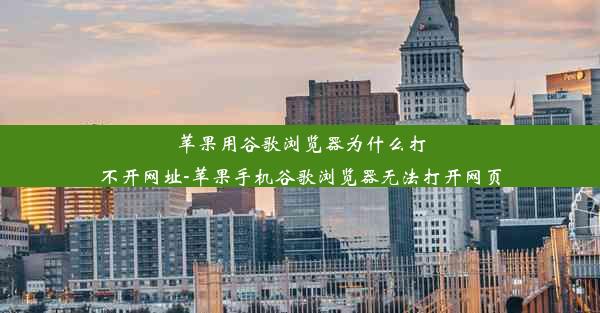 苹果用谷歌浏览器为什么打不开网址-苹果手机谷歌浏览器无法打开网页