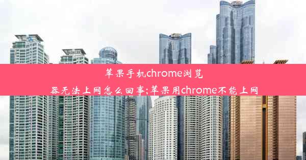 苹果手机chrome浏览器无法上网怎么回事;苹果用chrome不能上网