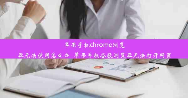 苹果手机chrome浏览器无法使用怎么办_苹果手机谷歌浏览器无法打开网页