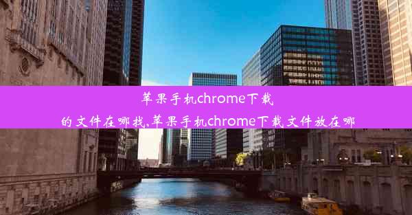 苹果手机chrome下载的文件在哪找,苹果手机chrome下载文件放在哪