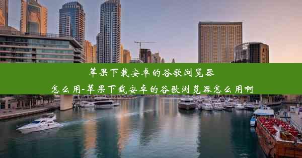 苹果下载安卓的谷歌浏览器怎么用-苹果下载安卓的谷歌浏览器怎么用啊