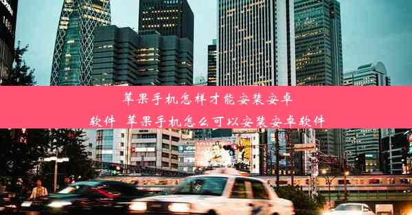 苹果手机怎样才能安装安卓软件_苹果手机怎么可以安装安卓软件