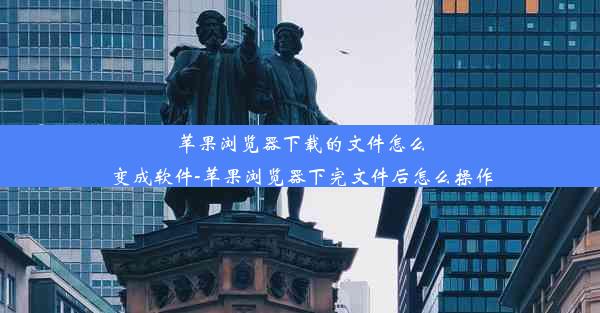 苹果浏览器下载的文件怎么变成软件-苹果浏览器下完文件后怎么操作