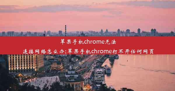 苹果手机chrome无法连接网络怎么办;苹果手机chrome打不开任何网页