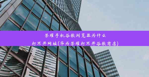 荣耀手机谷歌浏览器为什么打不开网址(华为荣耀打不开谷歌商店)