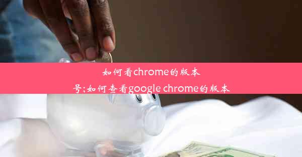 如何看chrome的版本号;如何查看google chrome的版本