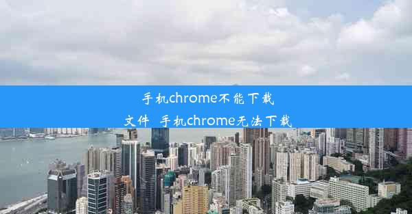 手机chrome不能下载文件_手机chrome无法下载