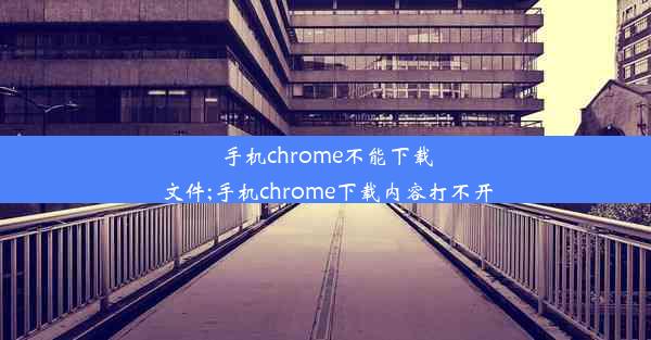 手机chrome不能下载文件;手机chrome下载内容打不开