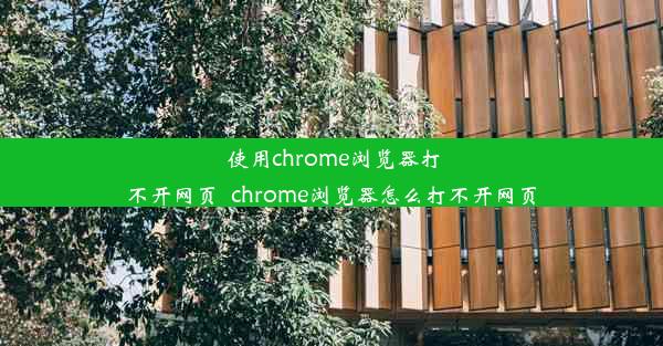 使用chrome浏览器打不开网页_chrome浏览器怎么打不开网页