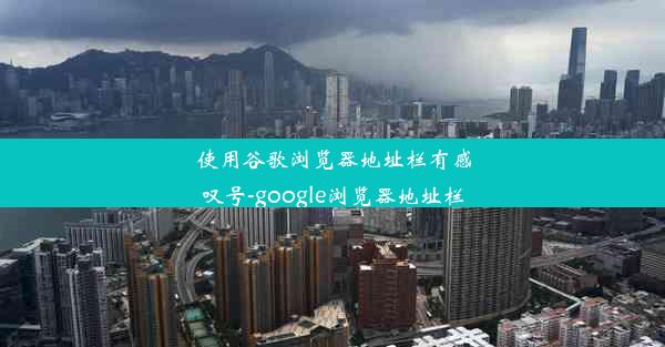 使用谷歌浏览器地址栏有感叹号-google浏览器地址栏