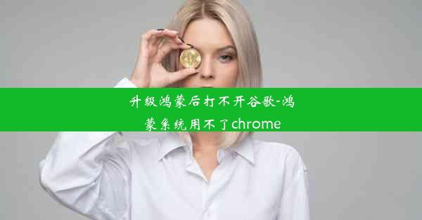 升级鸿蒙后打不开谷歌-鸿蒙系统用不了chrome