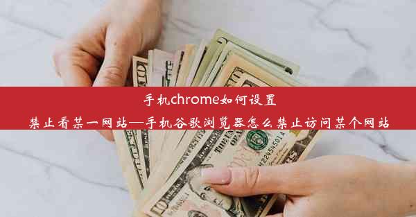 手机chrome如何设置禁止看某一网站—手机谷歌浏览器怎么禁止访问某个网站