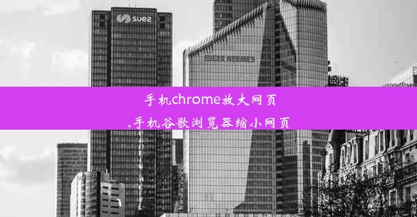 手机chrome放大网页,手机谷歌浏览器缩小网页